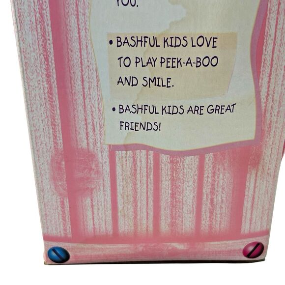 Cititoy Bashful‎ Kids Doll Brown Hair Girl Cap Floral Overalls 15" Vintage 2000 - Picture 14 of 16